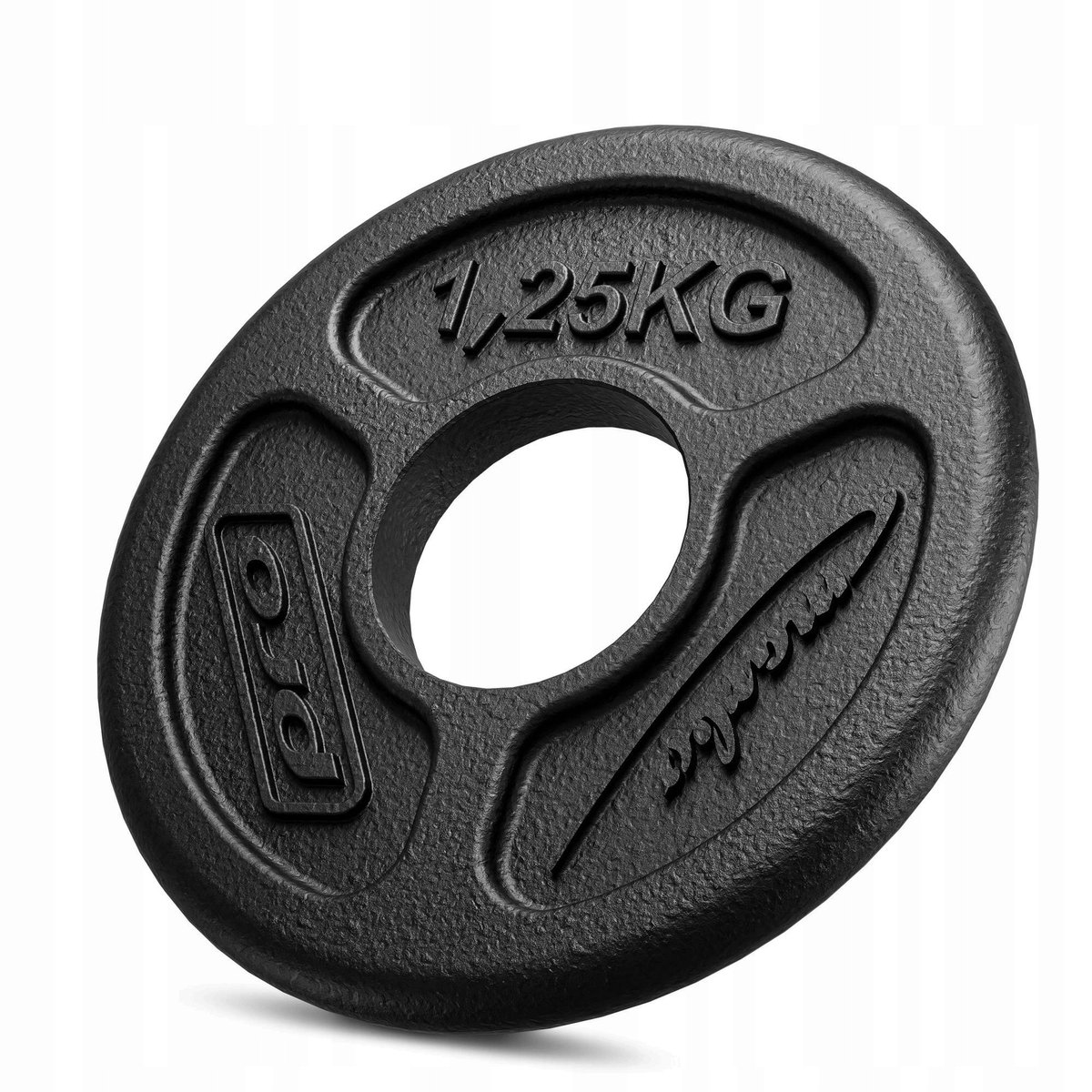 Marbo Sport - Olympische halterschijf - Olympic Weight Plate - 1,25 kg - Gietijzer - Boring 51 mm - Voor krachttraining en thuisgym en Home Gym - Zwart
