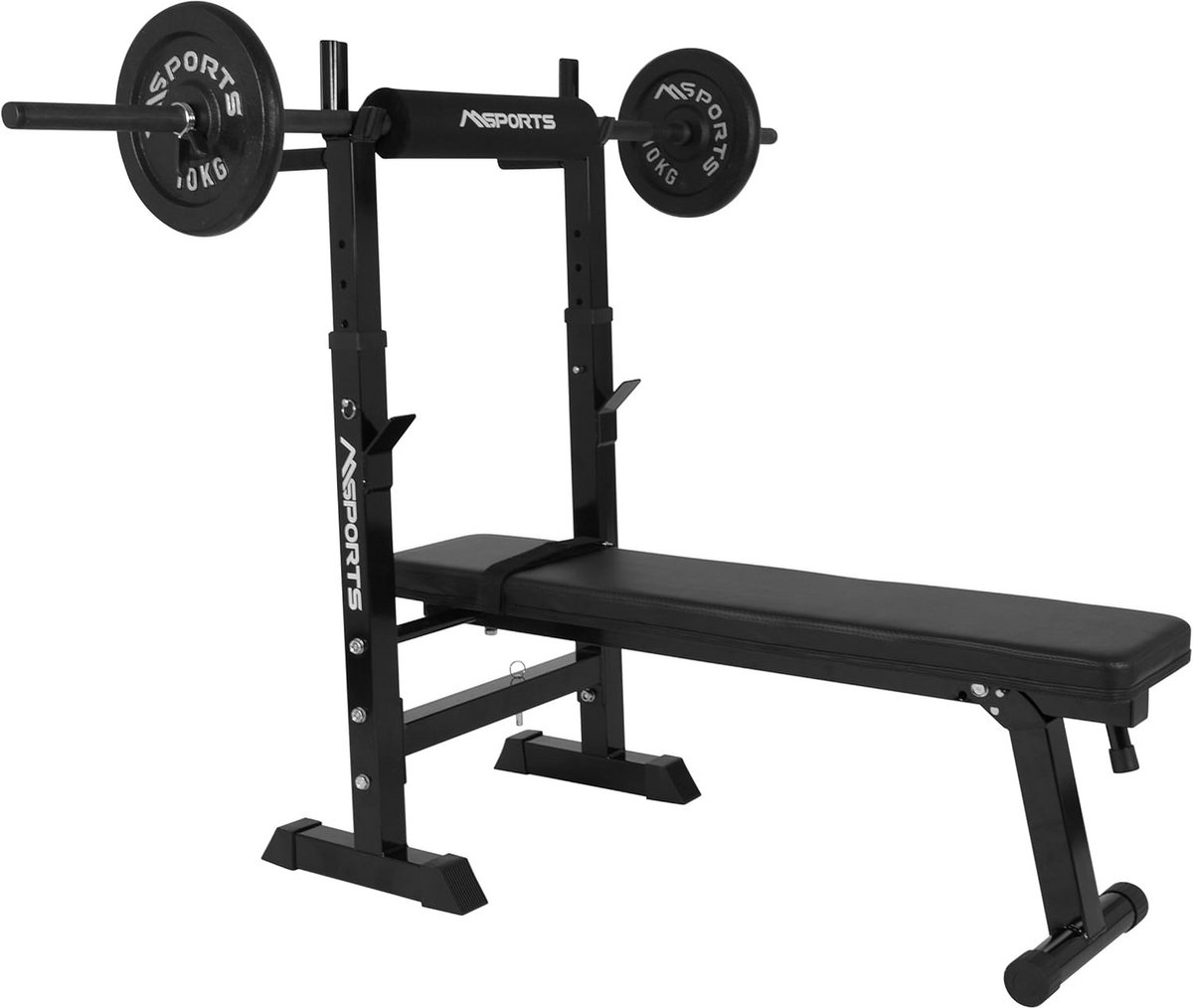 Professionele multifunctionele halterbank - Inklapbaar voor Haltertraining tot 200 kg