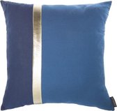 Riverdale Line - Kussen - 45x45cm - blauw