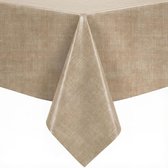 Nappe Aspect Lin Beige 140x160cm - Nappe Lavable - Plastique