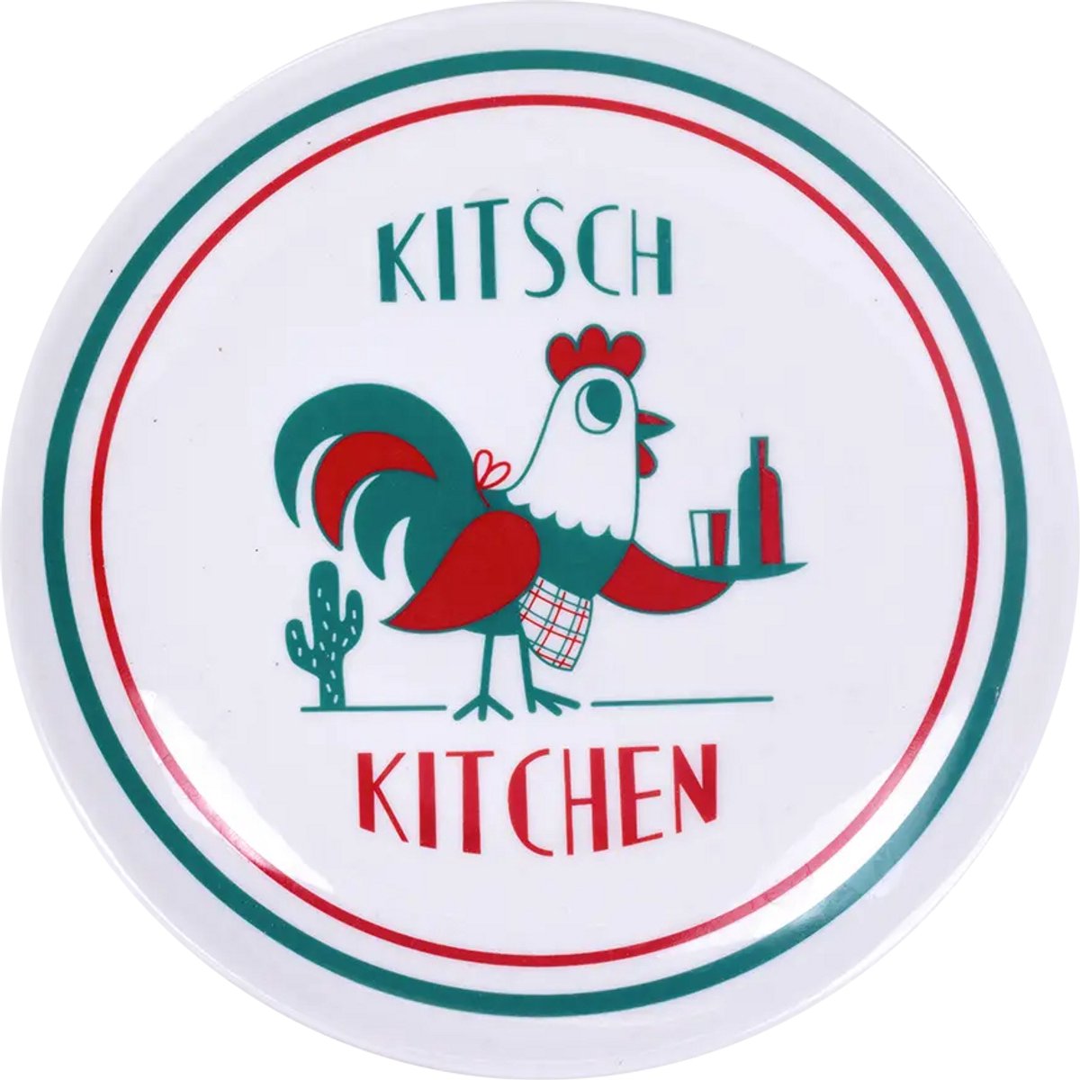 Kitsch Kitchen bord 21cm El Restaurante el camarero