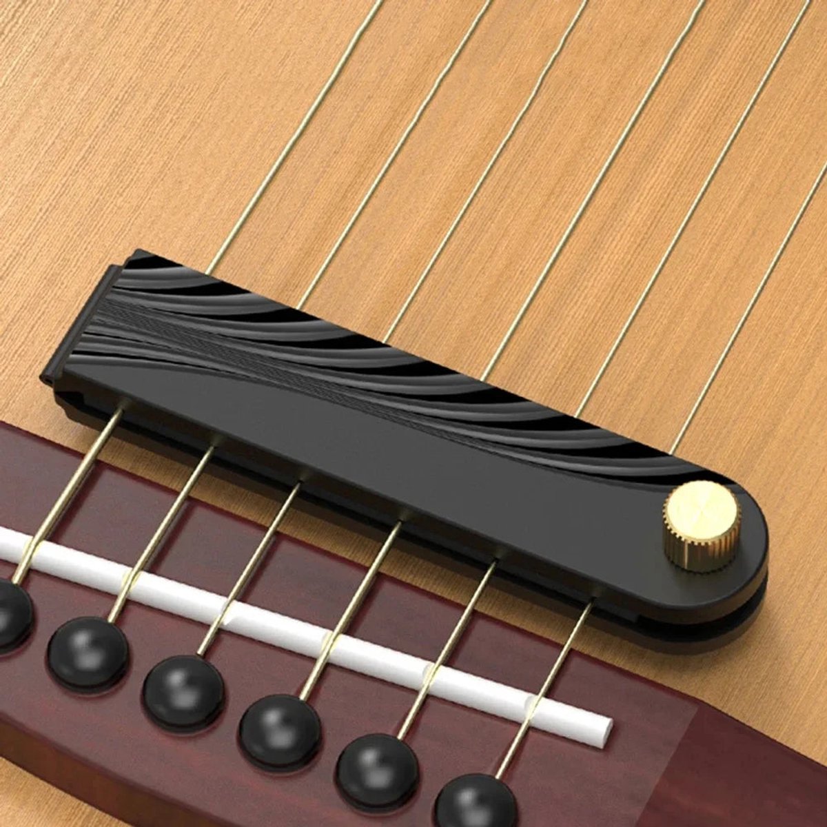 Miwayer Premium - Gitaarmute - 360° Demping - Stille Oefenpad - Gitaar Demper - Voor Professionals - Model MWT360