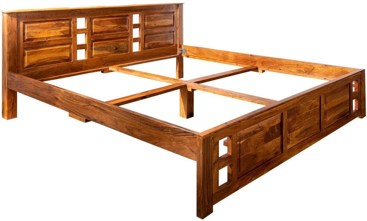MASSIVMOEBEL24 .DE bed OXFORD #0252 lichtbruin massief hout 160 x 200 cm