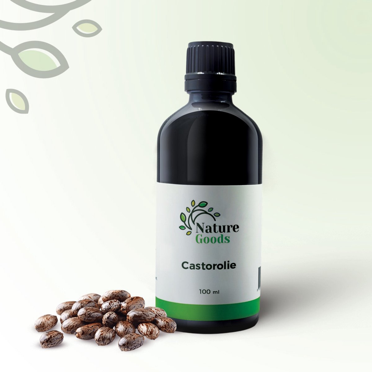 Castor olie 100% Puur & Koudgeperst - Donkere Glazen Fles - Voor Haar, Wimpers & Huid - 100 ml - Ricinusolie