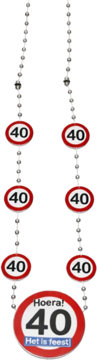 Ketting Verkeersbord 40 Jaar - Verjaardag 40