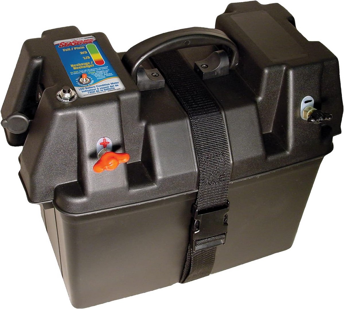 Deluxe Batterijbox met Aansluitterminal en 12V Accessoire Aansluiting voor Boten