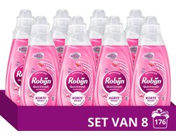Robijn Quickwash - Vloeibaar Wasmiddel - Sunset Bloom - 8 flessen - 176 Wasbeurten - Voordeelverpakking