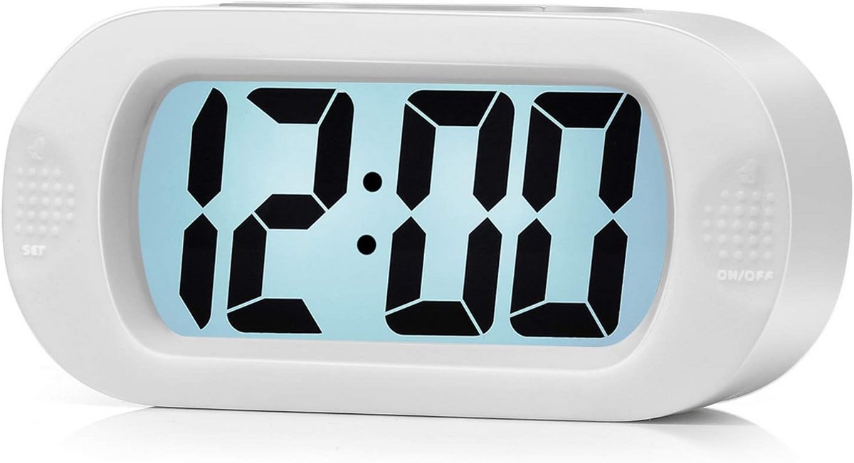Digitale Wekker met Nachtlampje en Slaapfunctie, Batterijgevoed
