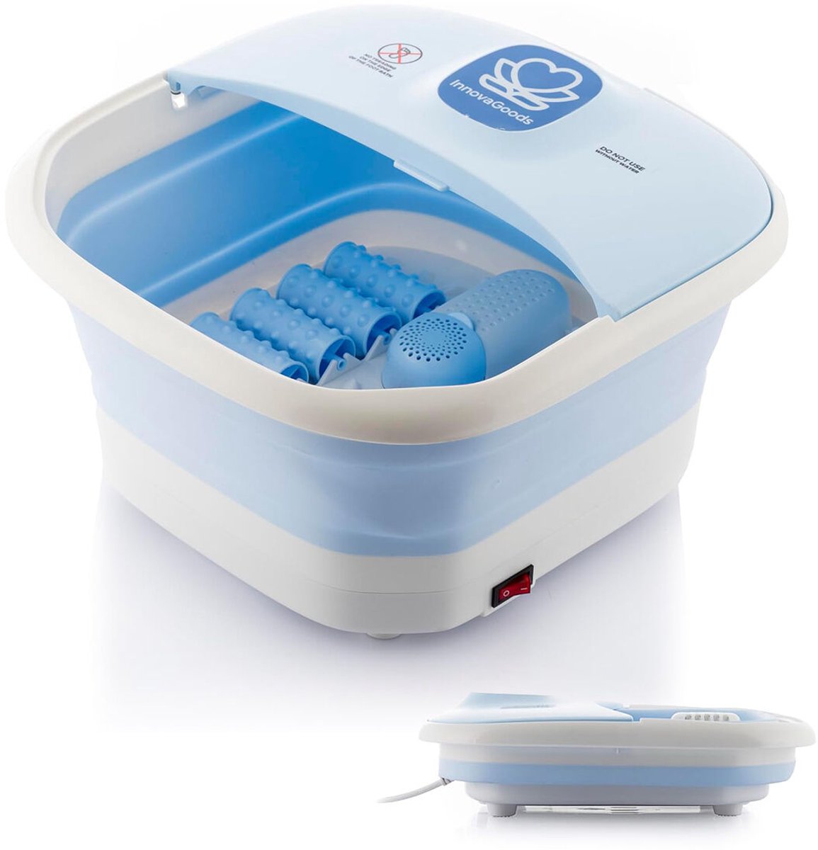 Inklapbaar voetenbad met rollers en hydromassage Footopy InnovaGoods