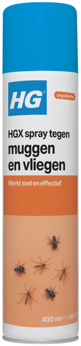 Bol.com HG X - Spray tegen Muggen & Vliegen - Effectieve Bestrijding - 400 ml - 1 stuk aanbieding