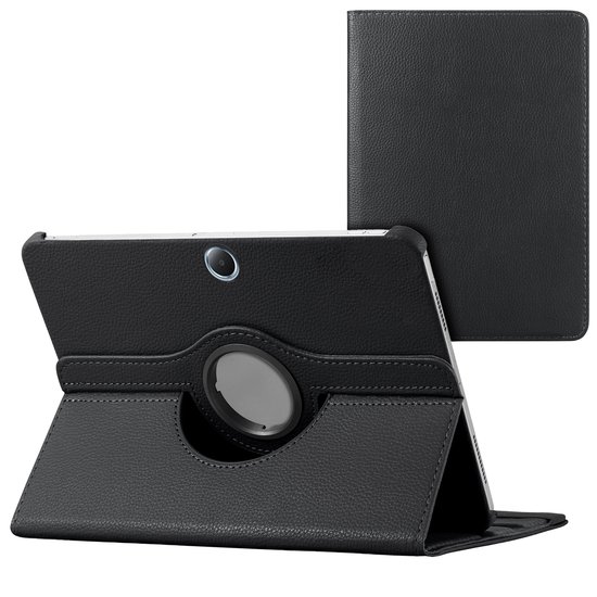 OnePlus Pad Go/Oppo Pad Neo/Air 2 Hoes Luxe Tri-Fold Book Case Kunst Leer Blauw
