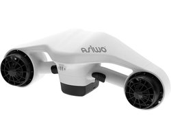 ASIWO MANTA Onderwaterscooter, Ontwerp met Dubbele Motor(met Houder voor Sportcamera), 3 Snelheden, IP8X (Wit)