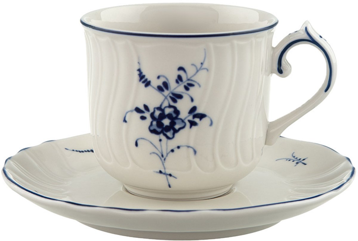 Villeroy & Boch Vieux Luxembourg - Mokkakop en Schotel