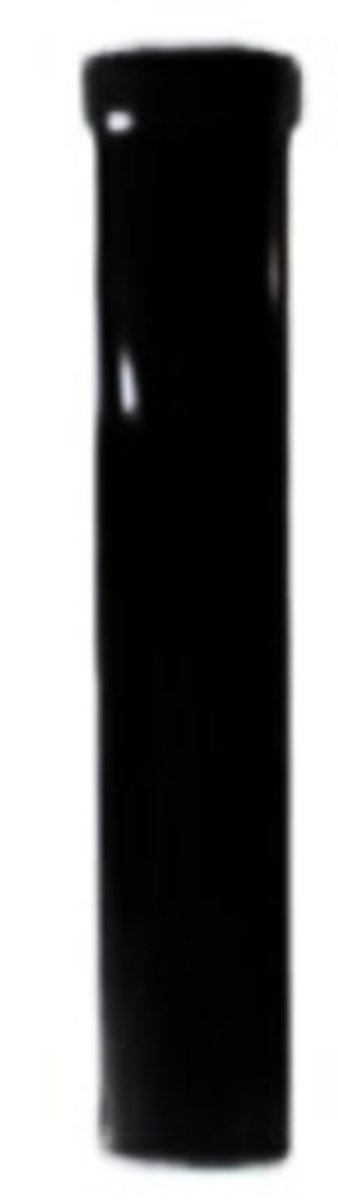 Renoplast® R50 aluminium regenpijp | 50cm DN 40mm Zwart | Dakgoten Regengoot Dakafvoer Randprofielen van plaatstaal | Tuinhuisje Carport Terras Balkon plug-in kanaal | goot voor dak