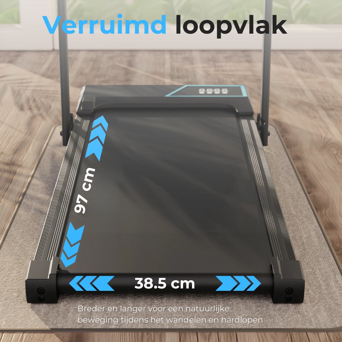Organess Loopband 12km/u Inklapbaar met Hellingfunctie - afbeelding 2