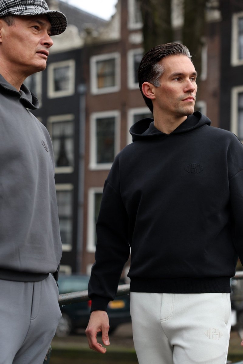 Muscle Up® Premium Oversized Hoodie Heren - Sport & Casual - Zwart - Maat XL