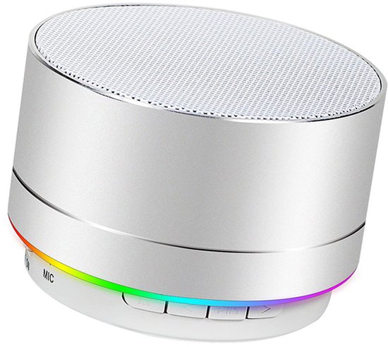 Bluetooth speaker draagbaar 10W met intense bas, HiFi stereo, Bluetooth 5.0, TF-kaart, AUX, microfoon zwart