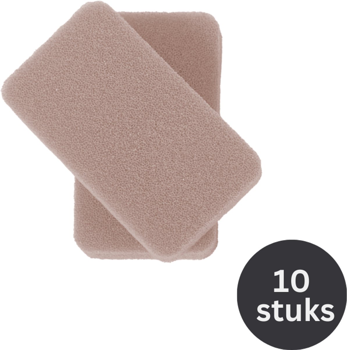 Tiseco - Herbruikbare spons SILO - SET/10 - Antibacterieel, taupe