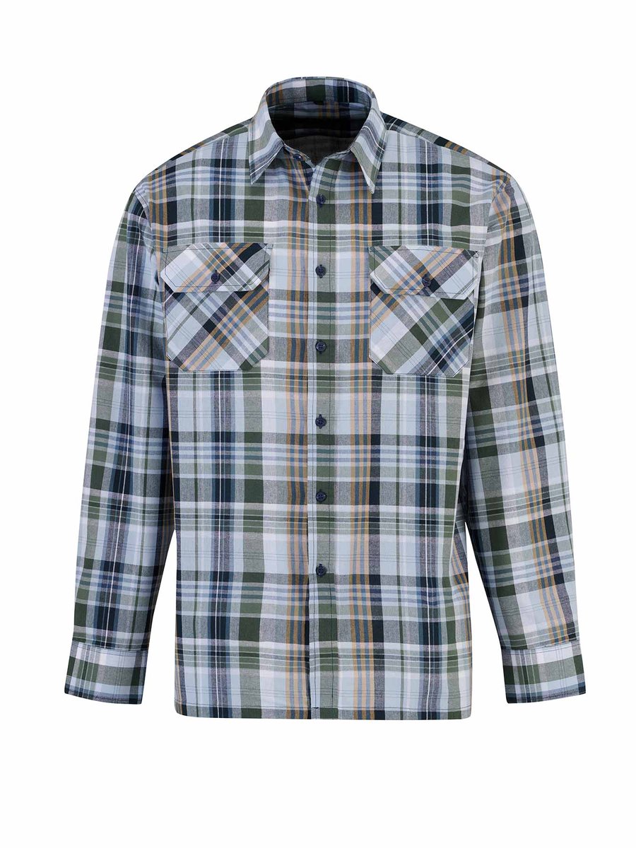 STØRVIK Egersund Katoenen Werkhemd Heren - Houthakkersblouse - Maat 4XL - Groen