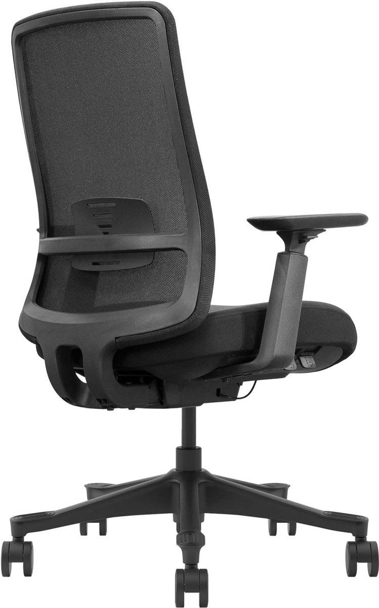 Conturio Calpe Ergonomische Bureaustoel – 3D Armleuningen – Mesh Rugleuning – Verstelbare Zitting – Zwart