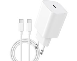 Xtronic – 20W USB-C Snellader – 1 Meter USB-C naar USB-C Oplaadstekker – Ook voor alle Type-C toestellen