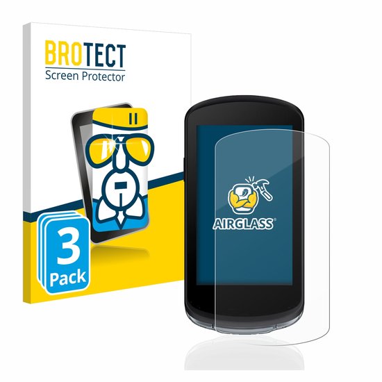 BROTECT - Protecteur d'écran pour Garmin Edge 1040 - Film de protection en verre transparent (3 pièces)