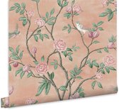 Laura Ashley Eglantine Behang - Bloemen - 10mx52cm - Roze
