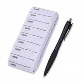 Consumerce® Opstrijkbare Kledinglabels 100 Stuks - Inclusief Pen - Wasbaar - Kleding Labels Textiel - Strijklabels - Label Naam - Naamlabels