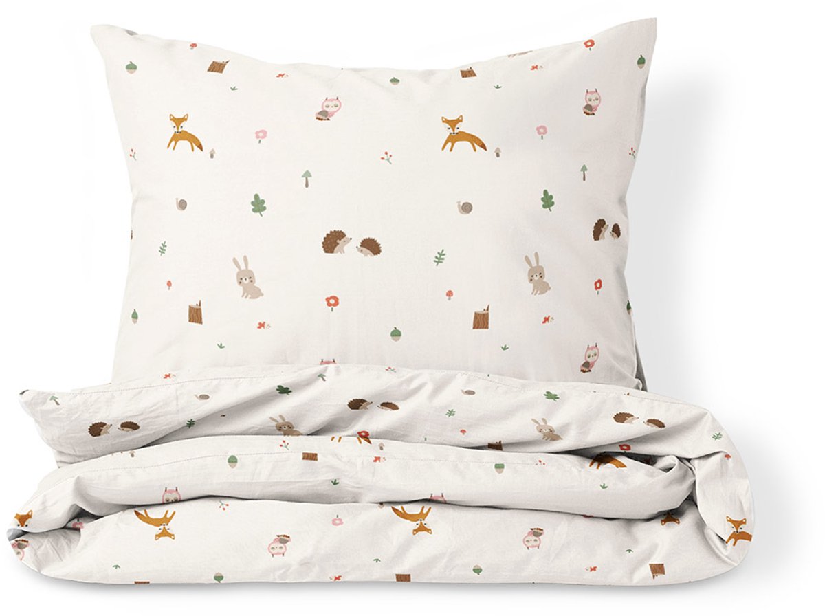 Petite Amélie Dekbedovertrekset – 120x150 cm – Biologisch Katoen – Woodland