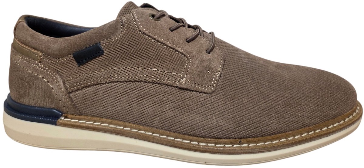 Bufflox Viena Veterschoenen Taupe Suede Heren - Taupe - 44