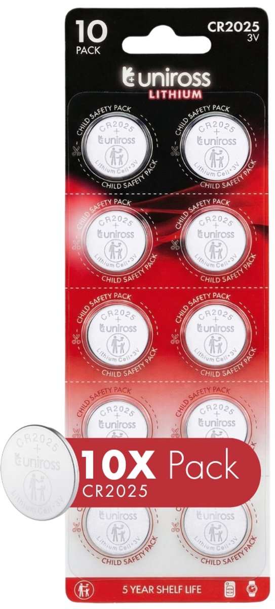 Uniross CR2025 10 pack