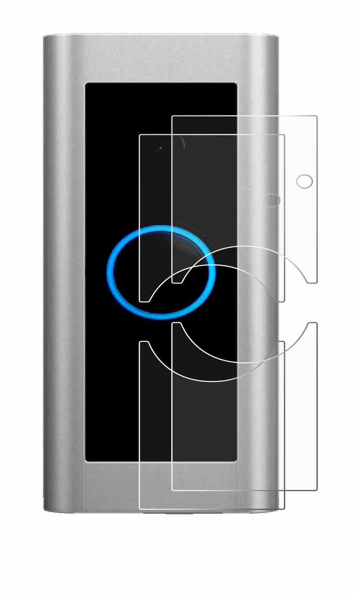 ScreenLeaf - Screenprotector voor Ring Video Doorbell Pro 2 - Duurzame schermbescherming Folie Beschermfolie transparant 2 Stuks – foto 6