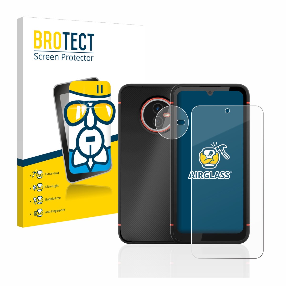 Screenprotector voor Gigaset GX4 / GX4 Pro (Voor+Camera) Beschermglas transparant