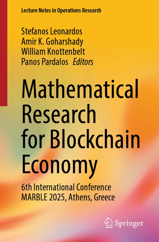 Lecture Notes in Operations Research- Mathematical Research  ... - cover