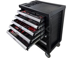 E-Tools 196 Delige Gevulde Gereedschapswagen - 73276