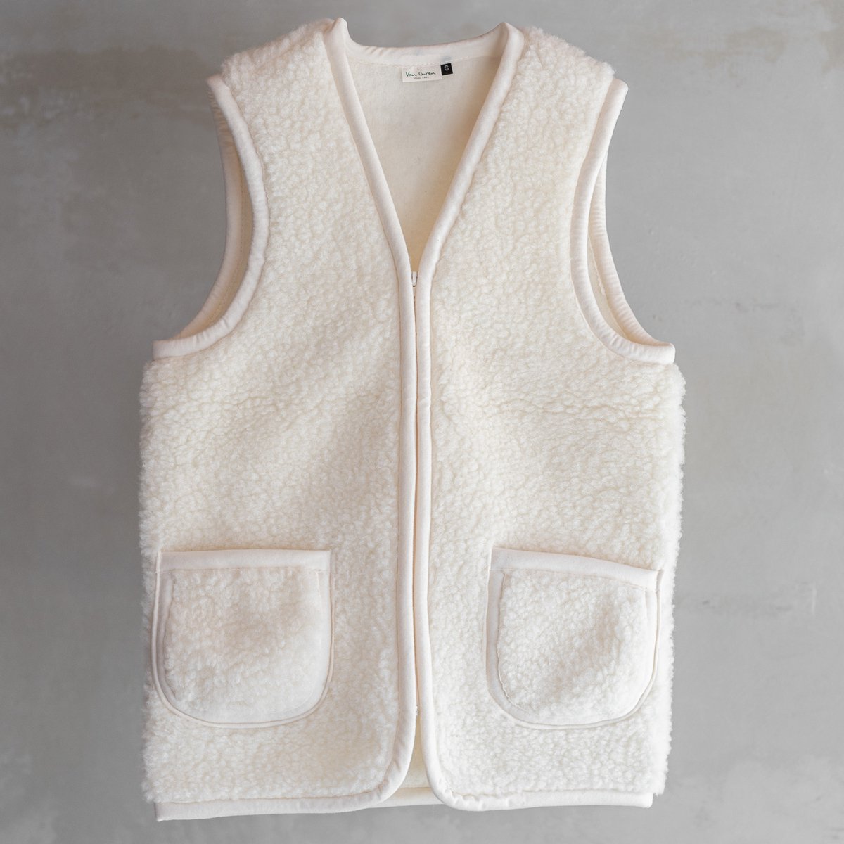 Wollen bodywarmer Taru - Off-White - XL