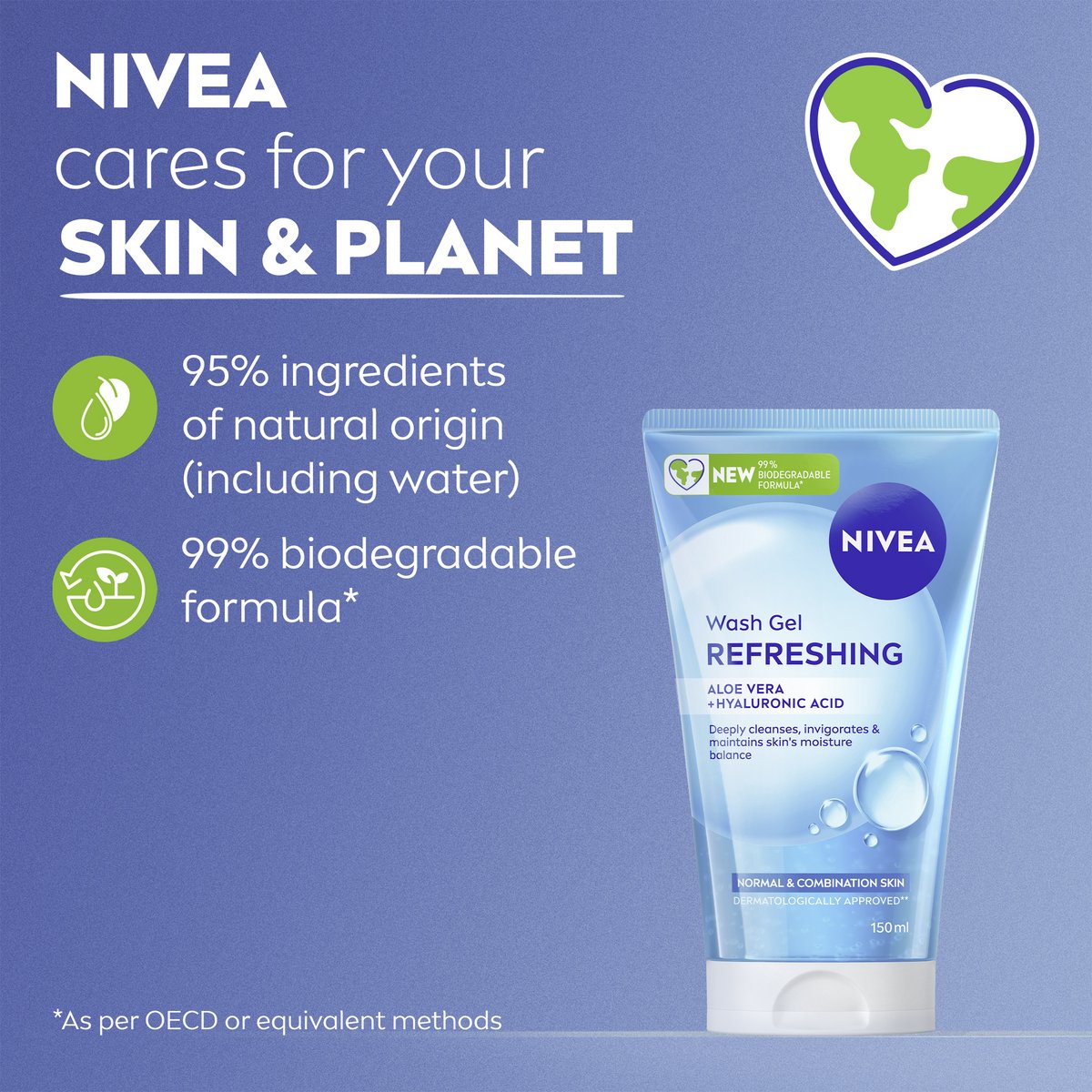 NIVEA Essentials Verfrissende Reinigingsgel Normale Huid thumbnail 4
