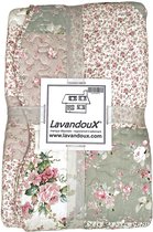Qucover Sprei, patchwork, 150 x 200 cm, voor eenpersoonsbed, quilt