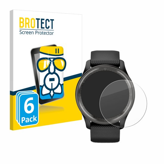Screenprotector 6 Stuks voor Garmin Vivomove Trend Beschermglas transparant