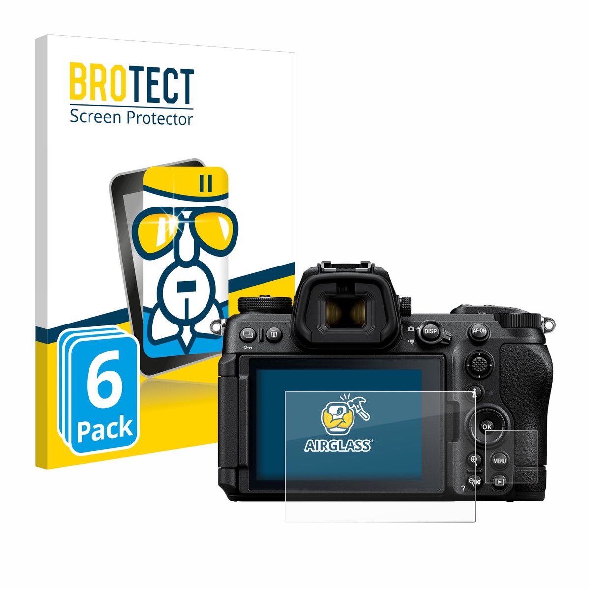 Screenprotector 6 Stuks voor Nikon Z6 III Beschermglas transparant