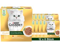 GOURMET GOLD Sappige fijne reepjes multipack (12 x 8 x 85g)