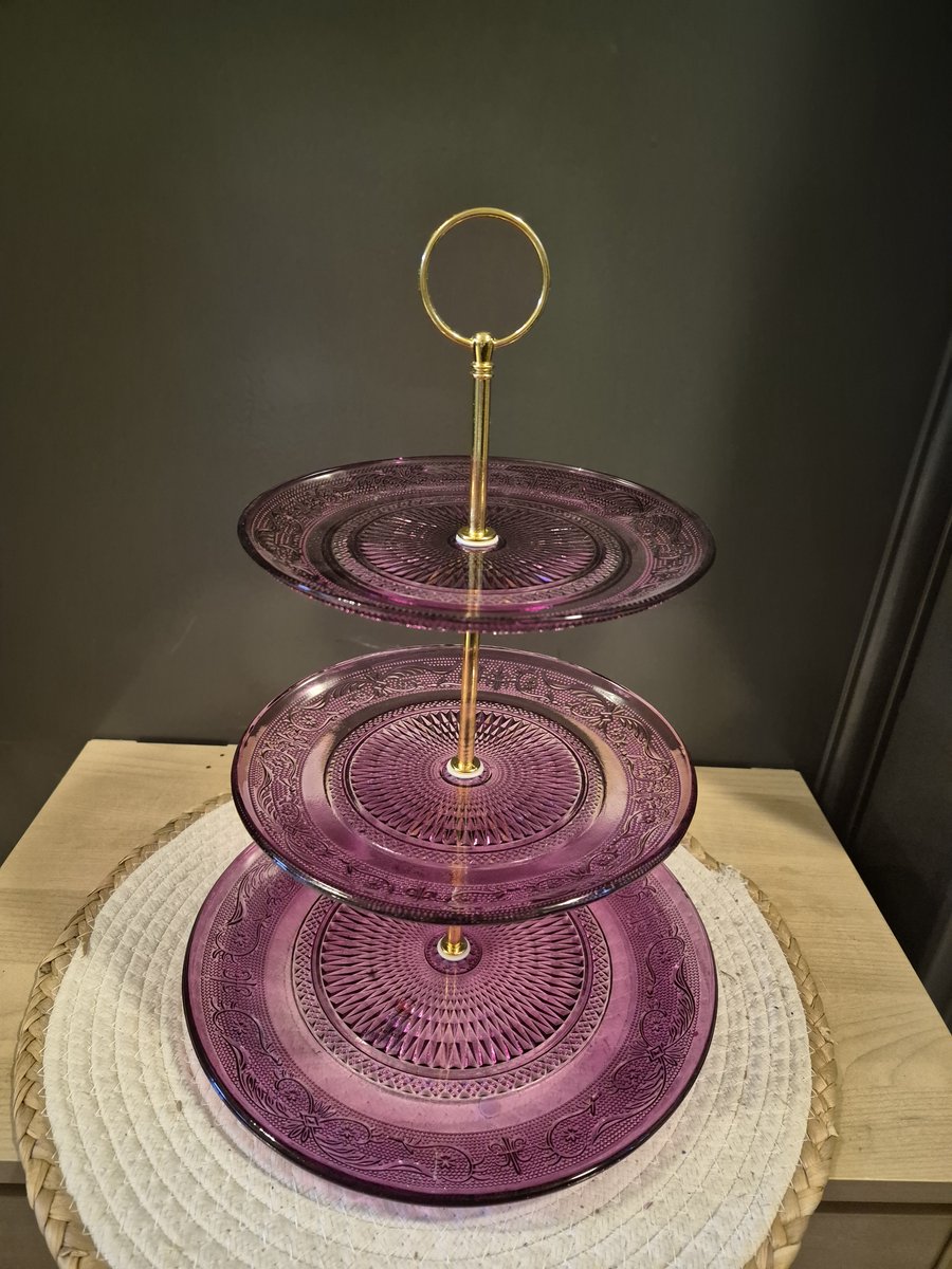 glazen etagère/dk collectie/3 verdiepingen