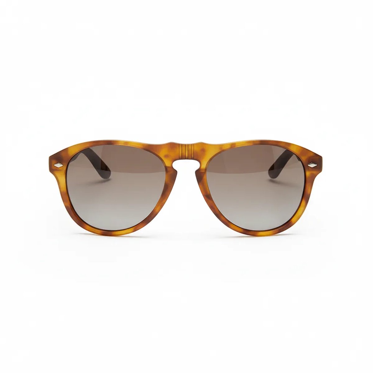 Wooda® Zonnebril Aviator – Oranje gevlamd montuur – Gepolariseerd – Wooda Es Vedra Orange Marrón Degradé