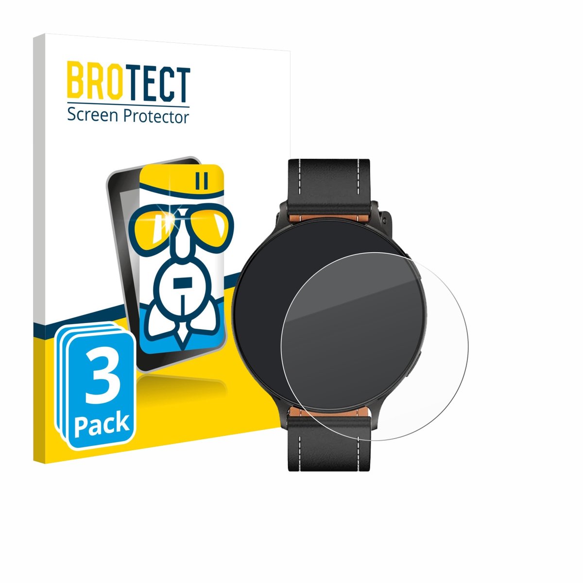 Screenprotector 3 Stuks voor Pireware Nano Smartwatch Beschermglas transparant