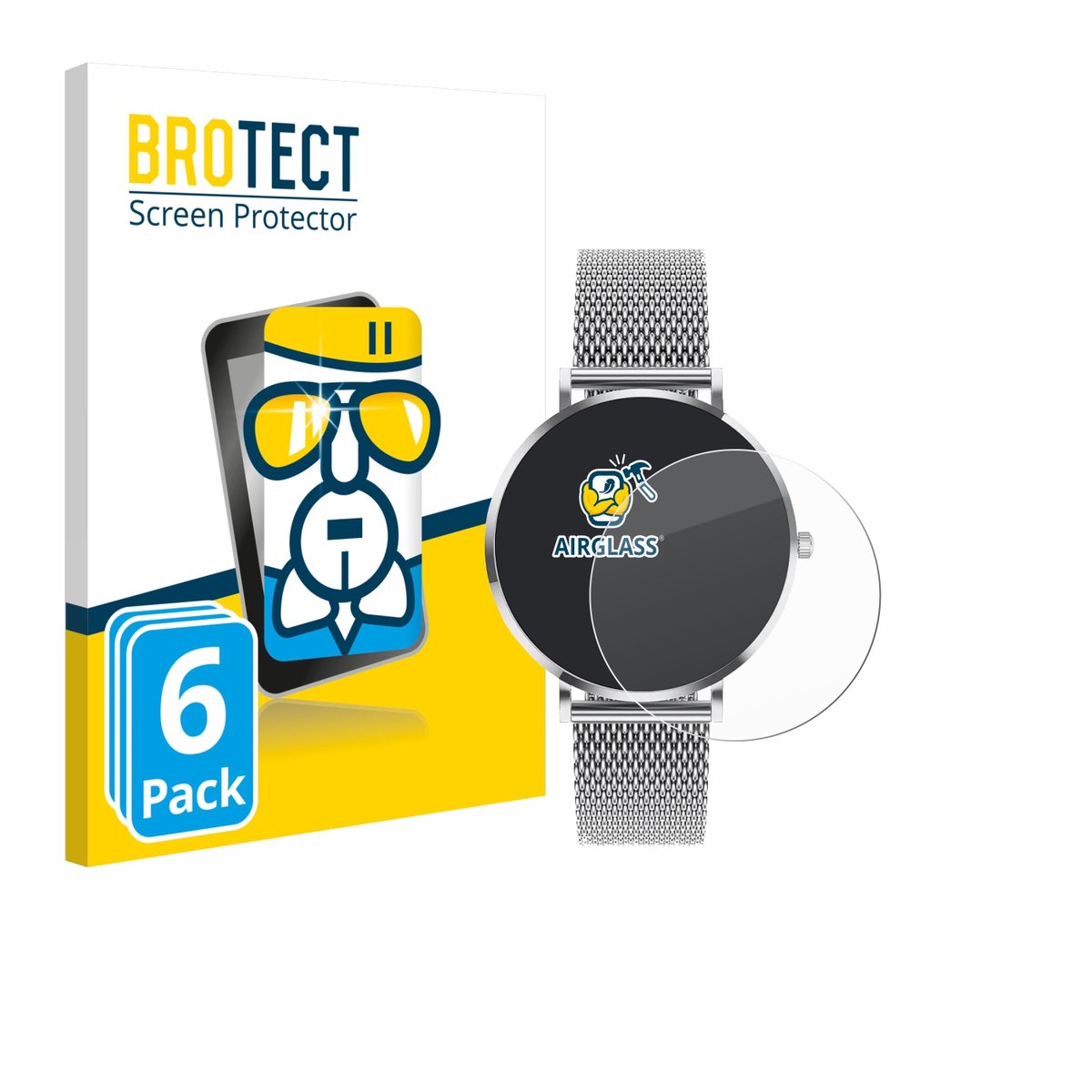 Screenprotector 6 Stuks voor Pireware Amory 5 Mini Beschermglas transparant