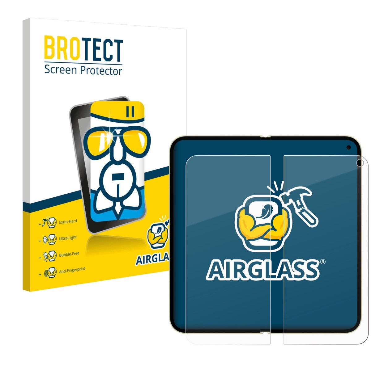 Screenprotector voor Google Pixel 10 Pro Fold (Inner display) Beschermglas transparant