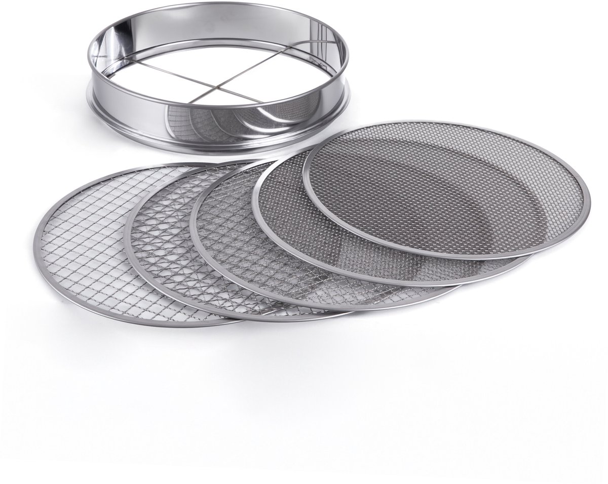 Tuinzeef - 30 cm - 5-in-1 - metaal - zilver