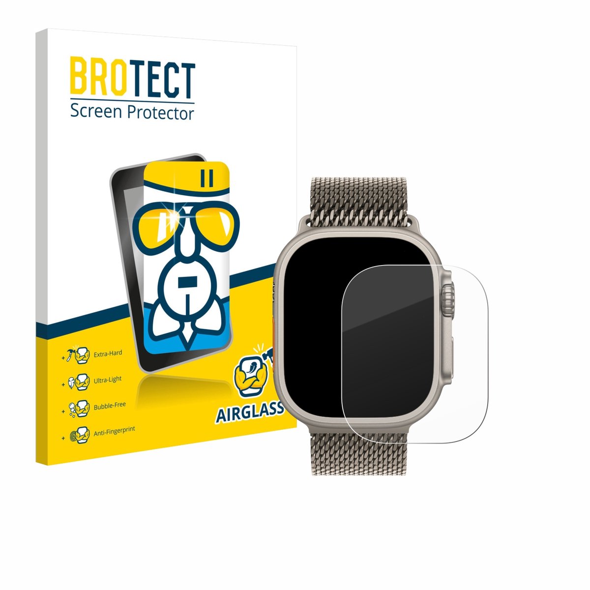 Screenprotector voor Apple Watch Ultra 3 Beschermglas transparant