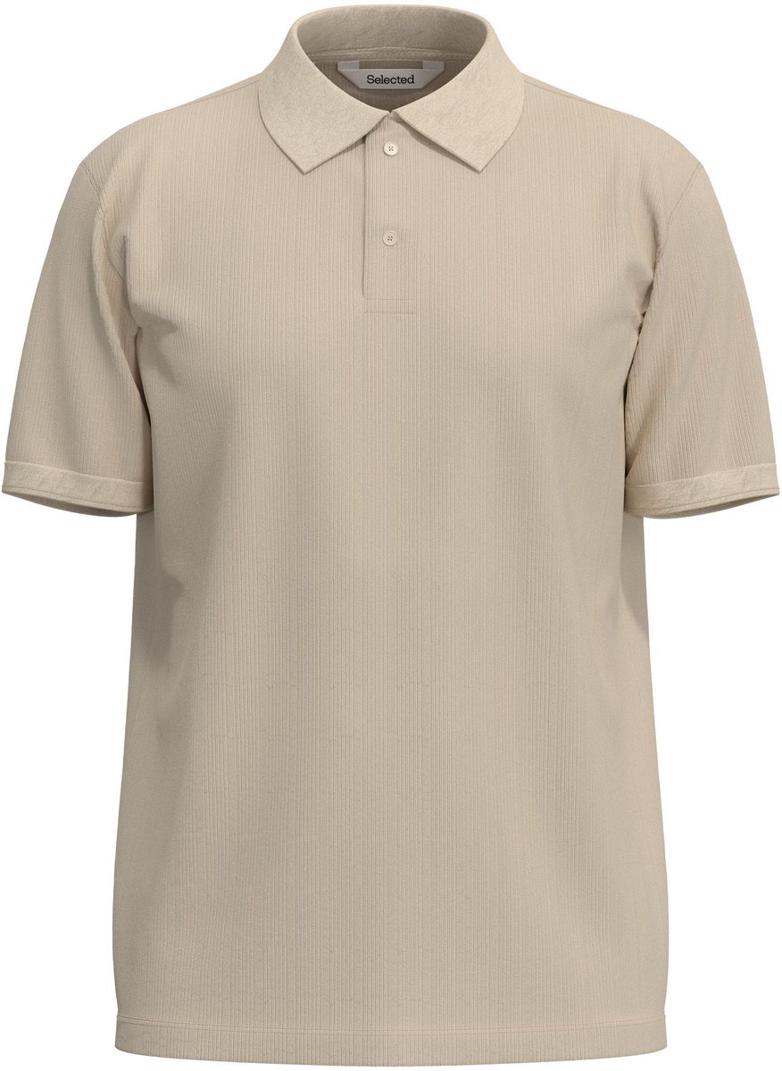 Selected Cole Rib SS Polo Heren - Maat M