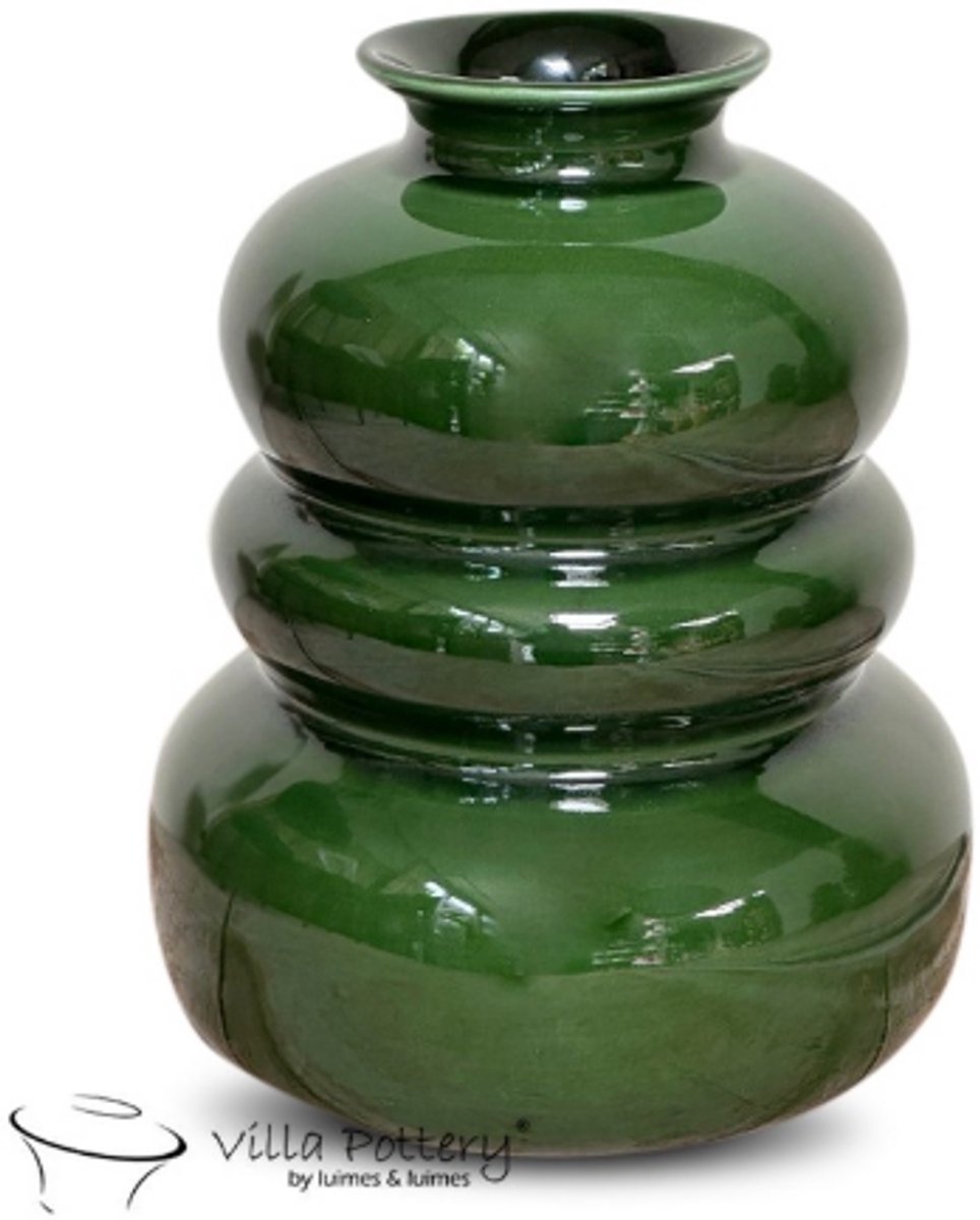 Villa Pottery Vaas - Villa Pottery - Decoratie - Woondecoratie - Keramiek - Waterdicht - Bolla Vie 1_2 Green Groen